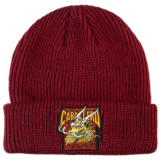 Cab Street Dragon Powell Beanie Forest Burgundy