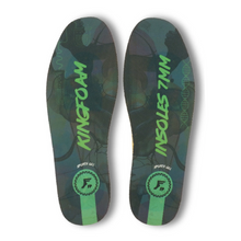 Kingfoam Action Sports Gel Impact Dark Grey Camo/Green 7mm FP Insoles