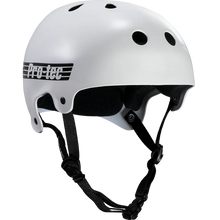  Old School Gloss White Pro Tec Helmet