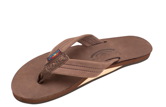 Mens 302 ALTS Dark Brown Double Layer - Rainbow