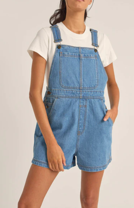 Tide Short Overall - Washed Blue Rhythm