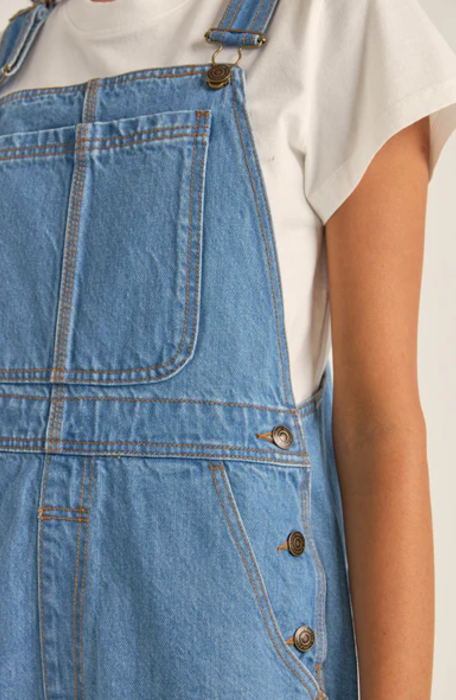 Tide Short Overall - Washed Blue Rhythm