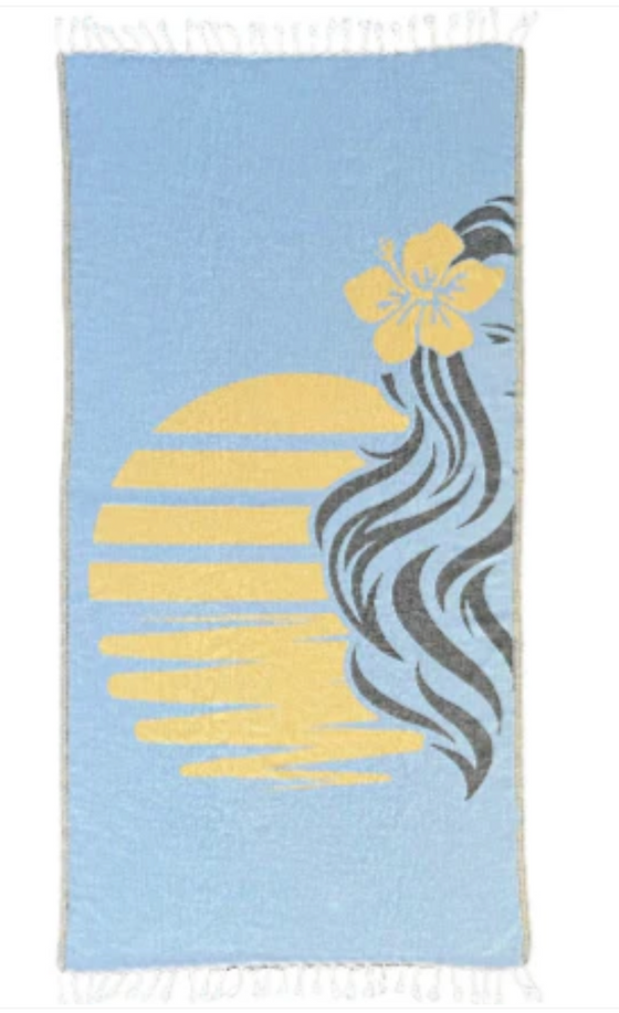 Wahine Sunset Turkish Towel - Shaka Love