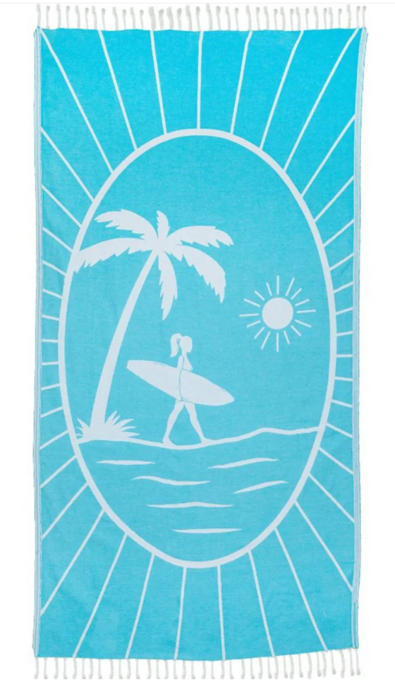 Sunshine Surfer Turkish Towel  - Shaka Love
