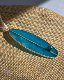  Blue Lagoon Stained Glass Surfboard