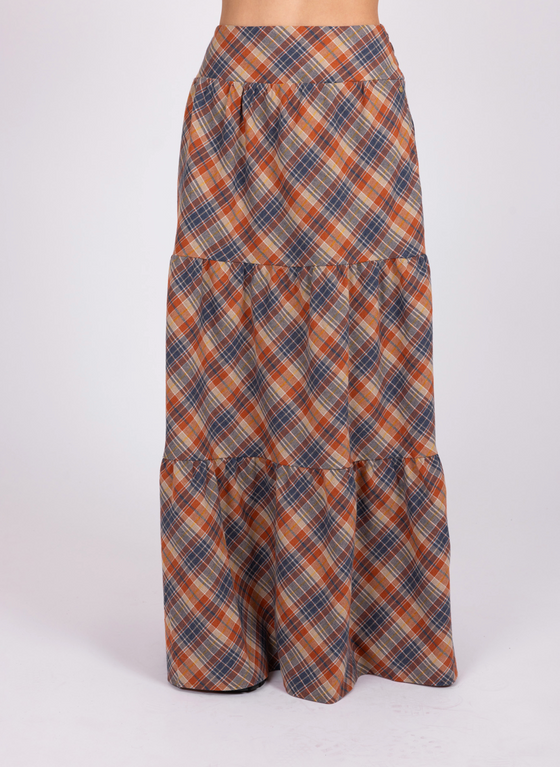Plaid Maxi Skirt