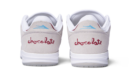 Telford Low White/Red Suede Chocolate X Lakai Footwear