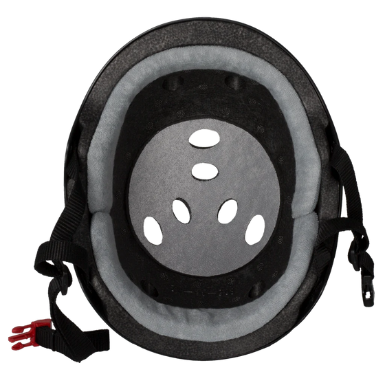 Black Matte Certified Sweatsaver Triple 8 Helmet XS/S