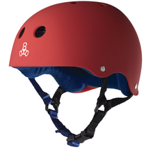  United Red Matte Sweatsaver Triple 8 Helmet XL