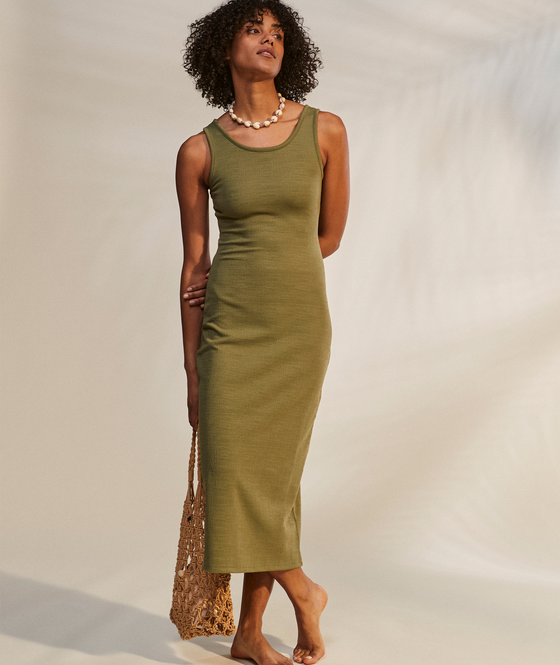 Good Keepsake Dress Olive ROXY