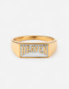 Heaven Rectangular Signet Ring: 5