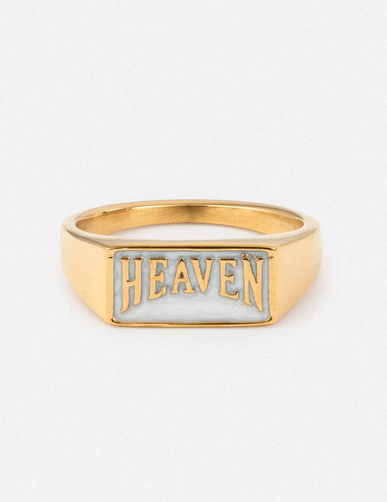 Heaven Rectangular Signet Ring: 5