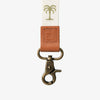Palm Tree Wrist Lanyard: Green/White