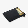 Black Vertical Wallet: Black