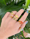 Enamel God is Love Ring: 8