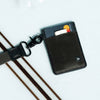 Black Vertical Wallet: Black