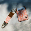 Coral Crush - Vertical Leather Wallet: Coral Crush