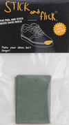 Stick & Flick Black Suede Peel and Stick Shoe Patch