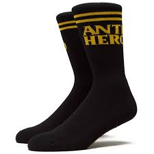 If Found Anti-Hero Socks Black/Yellow