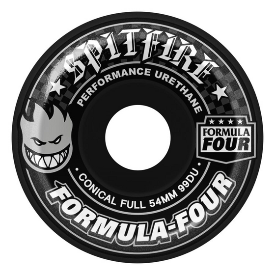F4 Black Conical Full 99D 54mm Spitfire Wheels