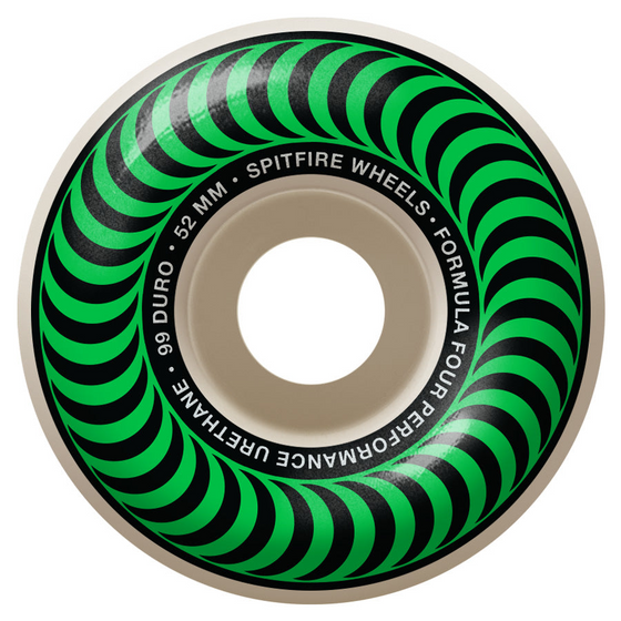 Classic 52mm 99D F4 Spitfire Wheels Green