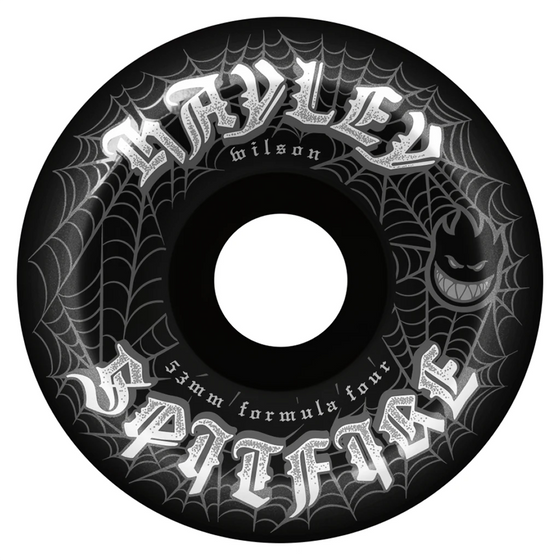 Hayley Webbed Conical Full 53mm 99D F4 Spitfire Wheels Black
