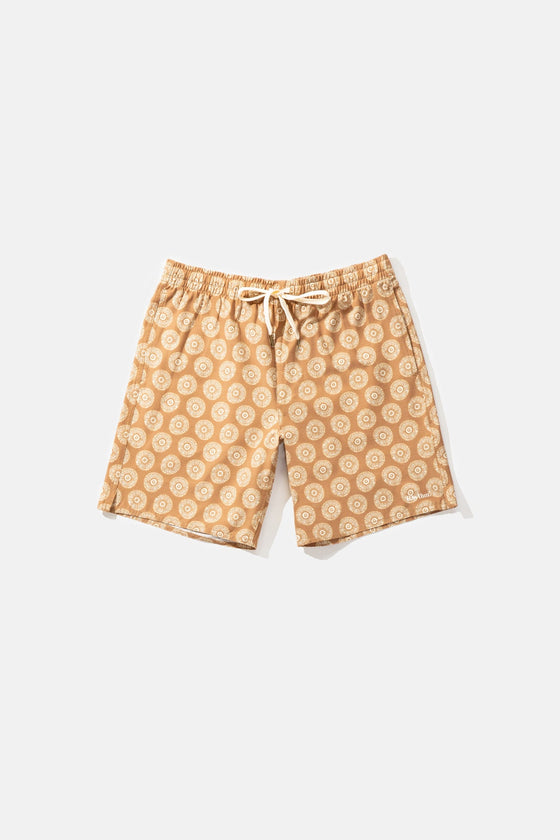 Cast Beach Short Ochre Rhythm