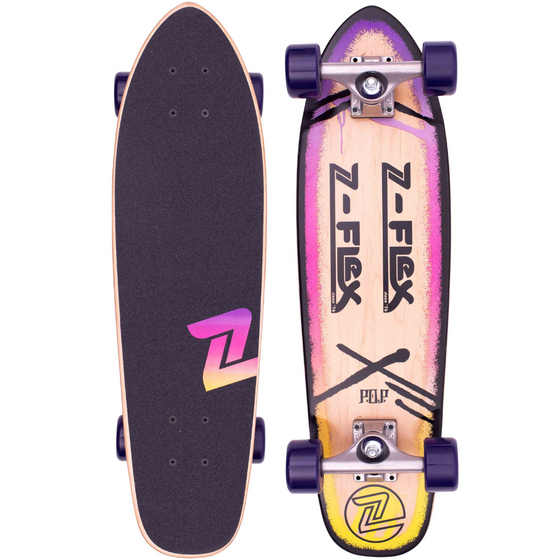 P.O.P. 27" Purple Fade Z-Flex Cruiser