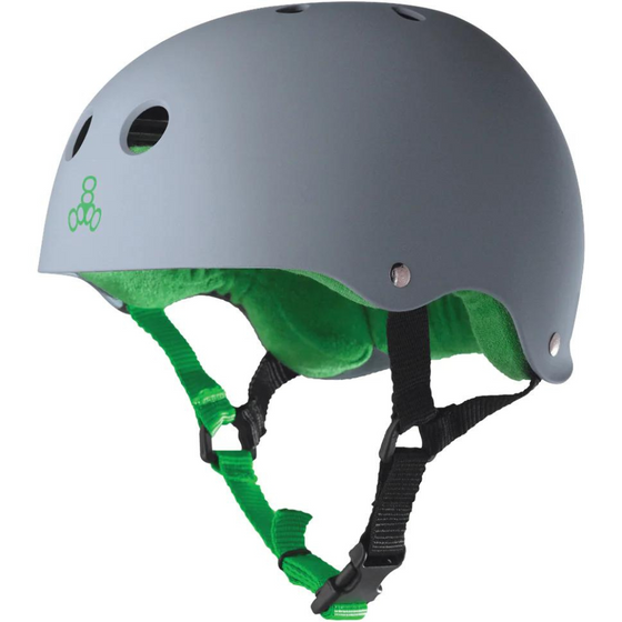 Carbon Rubber Brainsaver Triple 8 Helmet