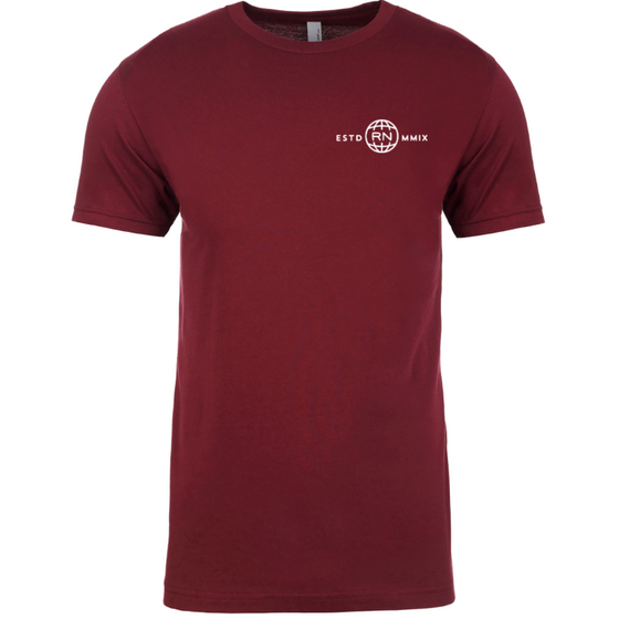 Maroon Globe Logo Tee