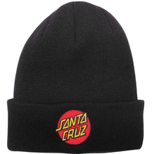  Classic Dot Santa Cruz Long Shoreman Beanie Black