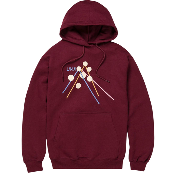 Sticks Uma Hoodie Maroon