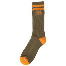  Black Outline Anti-Hero Socks Olive/Orange