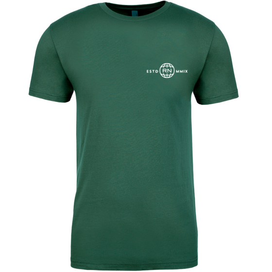 Forest Green Globe Logo Tee