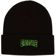  Logo Outline Creature Long Shoreman Beanie Black