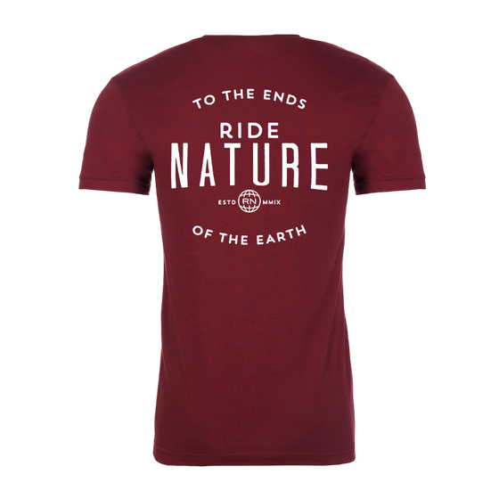 Maroon Globe Logo Tee