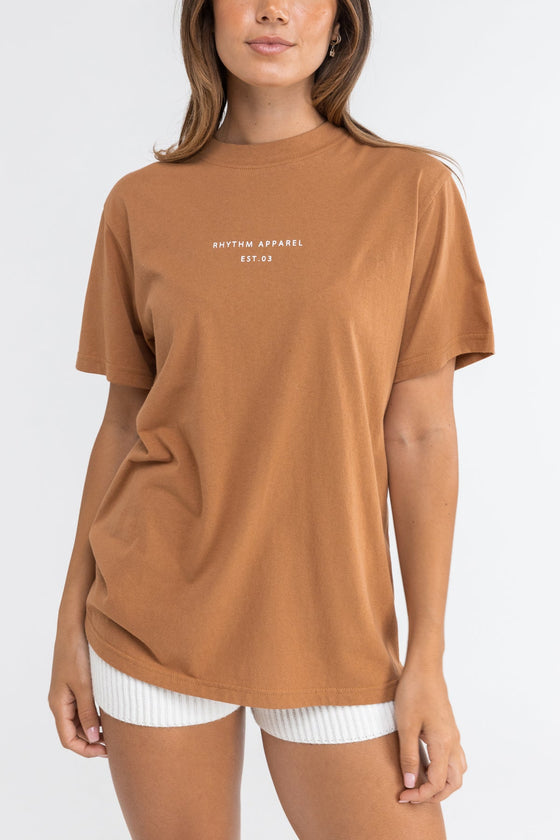 Classic Brand Tee Caramel