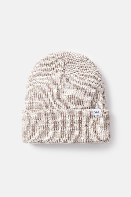 Edwin Beanie Cement Heather