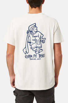  K-Man Tee Vintage White Katin