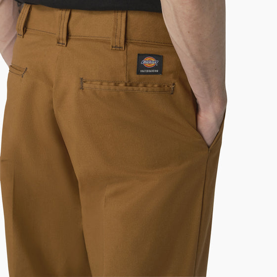 Double Knee Dickies Skateboarding Pants Brown Duck w/ Contrast Stitch