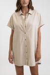 Classic Linen Shirt Dress